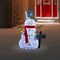 Northlight 3D Lighted "Welcome" Snowman Outdoor Christmas Decoration - 48" - Warm White LED